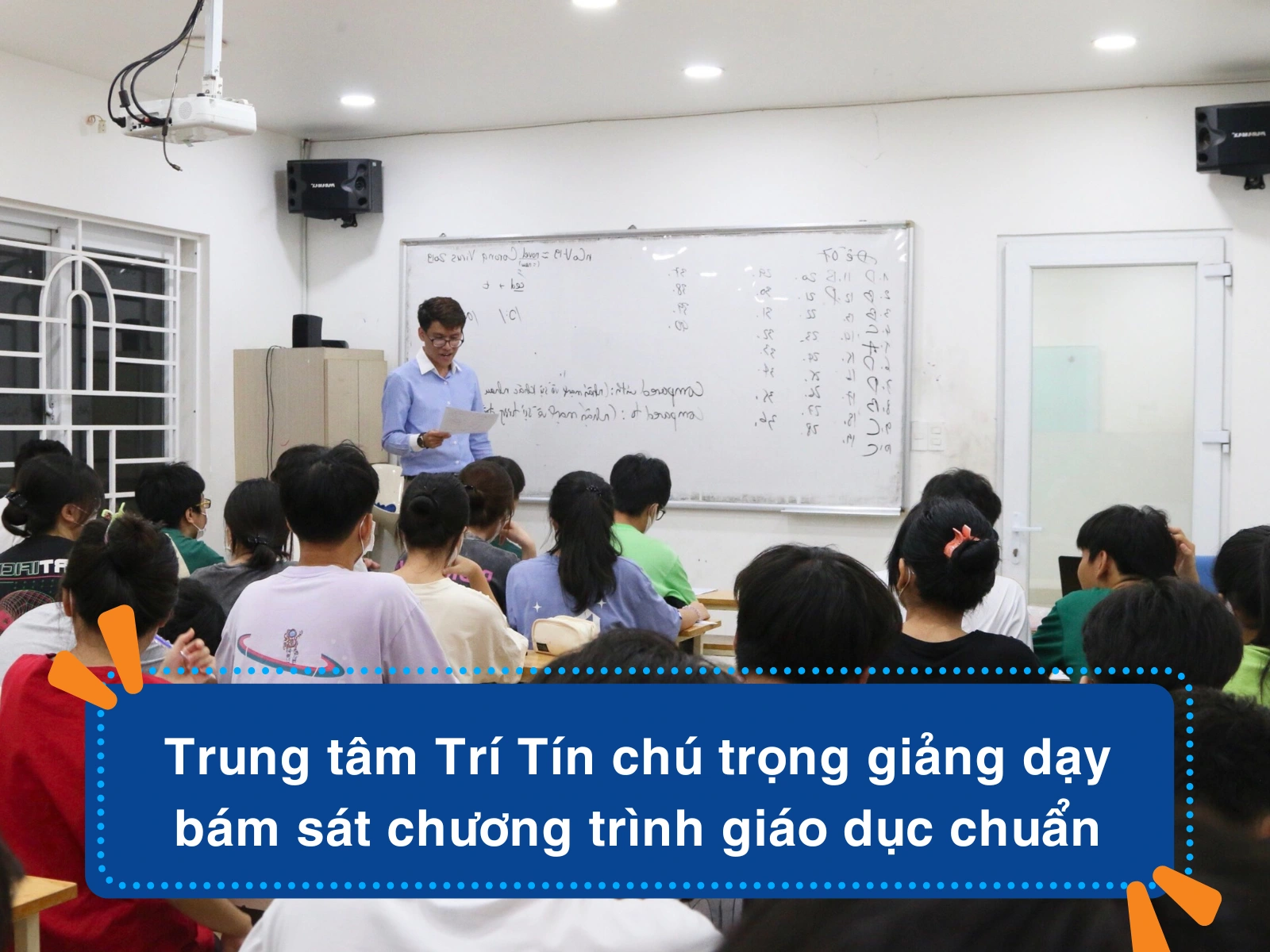 Trung tâm Trí Tín chú trọng giảng dạy bám sát chương trình giáo dục chuẩn